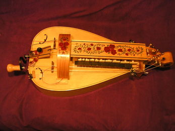 lute shaped teardrop hurdy gurdy